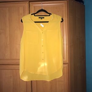 Mustard Tank Blouse Size Large